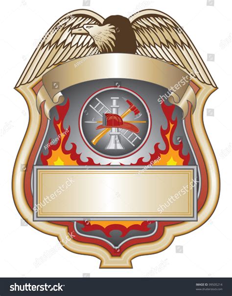 Firefighter Shield Is An Illustration Of A Firefighter Or