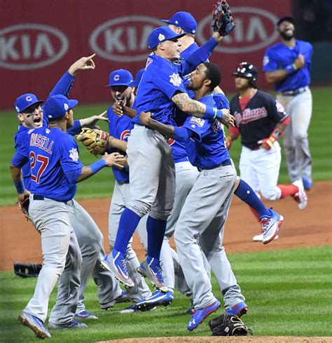 Chicago Cubs Celebrate Winning Their First World Series Championship In