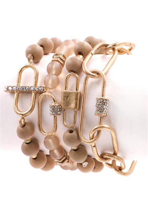 NUDE Bead Bracelet Set Bracelets