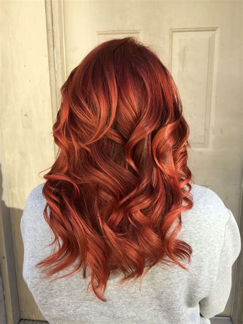 Autumn Red Hair Joico reds Hair Studio of Ruston Callie McCarter Укладка длинных волос