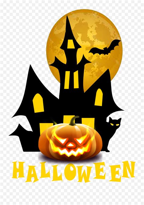 Happy Halloween Haunted House Clip Art Emojihalloween Emojis Copy