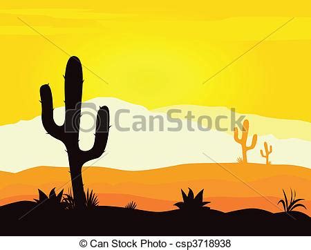 Learn how to paint this cactus on a desert scenery using acrylics. Mexico desert sunset with cactus. Yellow desert scene with ...