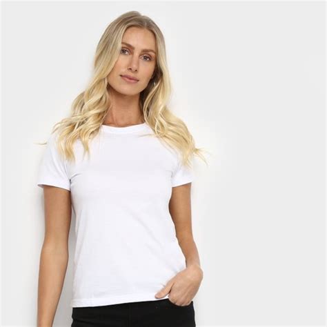 Camiseta Hering Básica Feminina Branco Netshoes