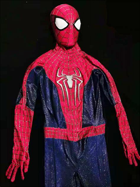 Amazing Spiderman 2 Costume Cosplay Suit Andrew Garfield Etsy