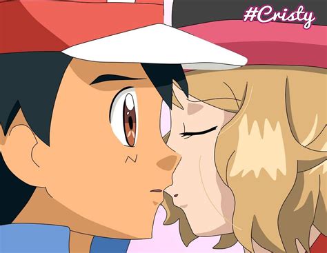 Ash And Serena Kiss Episode 47 By Viper3n3n3 On Deviantart Pokemon