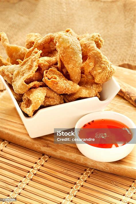 Crispy Chicken Skins Stock Photo Download Image Now Appetizer