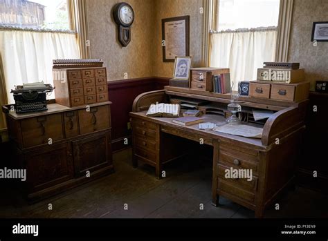 Old Western Office Stock Photo Alamy