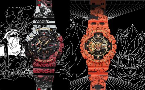 The orange body and watch bands are covered in dragon ball illustrations and graphic elements, including scenes of. Découvrez les collaborations Dragon Ball Z et One Piece x ...