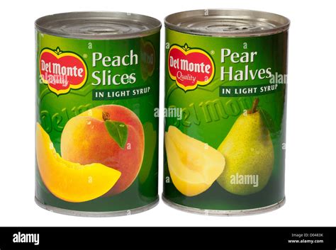 Tins Of Del Monte Tinned Fruit Stock Photo 51725287 Alamy