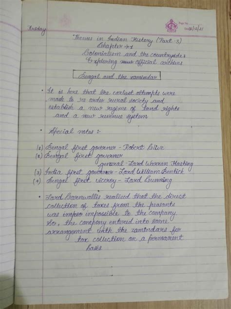 Themes In Indian History Part 3 Ncert Cbse Handwritten