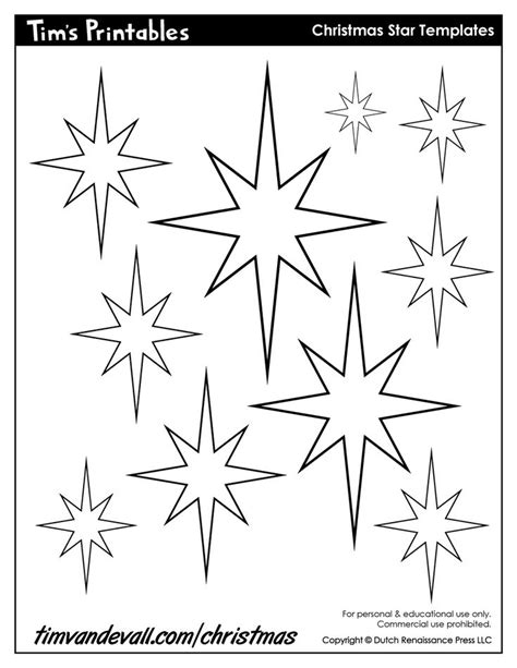 Christmas Star Templates Star Template Christmas Star Homemade