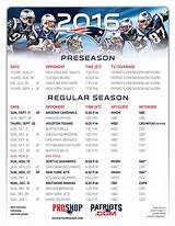 Photos of Pats Game Schedule 2017
