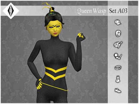 Queen Wasp Set Seta03 By Aleniksimmer At Tsr Sims 4 U