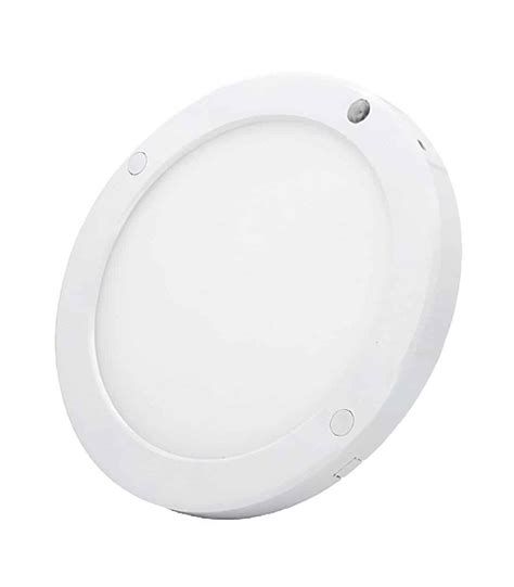 Plaf N Led Con Sensor De Movimiento De Superficie Redondo Blanco W