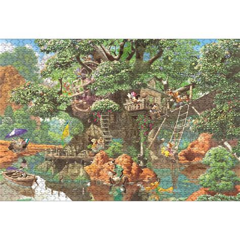 隠し絵 ふしぎの森のツリーハウス ディズニー ジグソーパズル 1000ピース 50×75cm ジグソーパズル通販専門店【jpuzz】