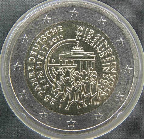 Allemagne 2 Euro Commémorative 2015 25e Anniversaire De La