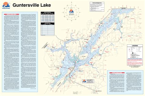 Guntersville Lake Fishing Map