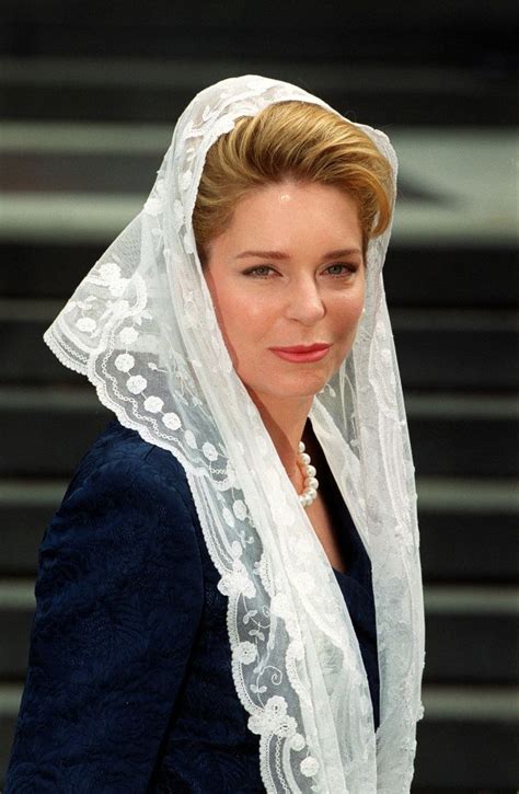 Queen Noor Of Jordan Is Seen At The Memorial Service Of Her Late Husband King Hussein The