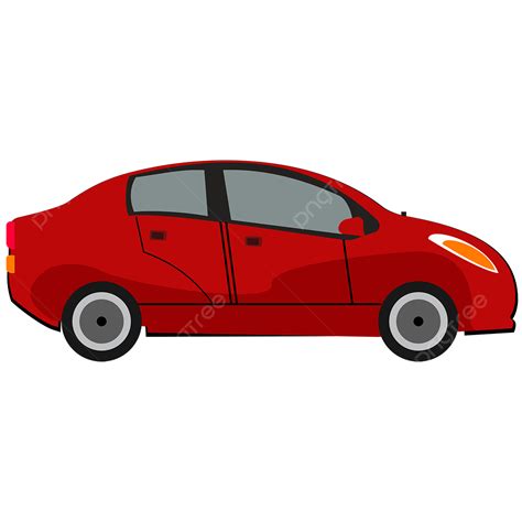Car Illustration Clipart Vector Red Car Vector Illustration Png