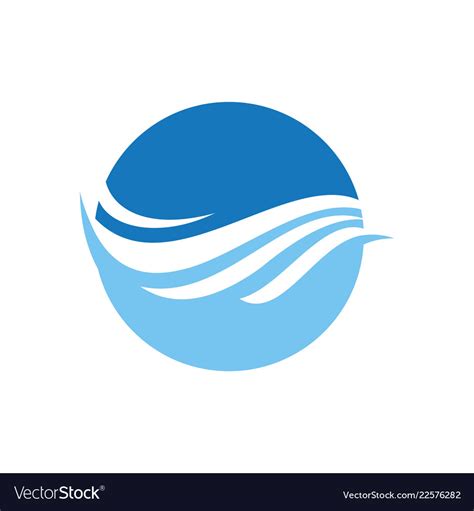 Sea Wave Logo Royalty Free Vector Image Vectorstock