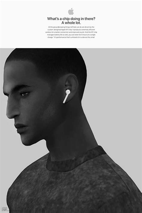Ts4 Black Airpods Earring Category Sims 4 Cc Custom Content