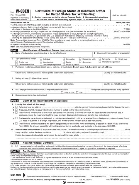 W 8ben Form Fill Out And Sign Printable Pdf Template Airslate Signnow