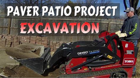 First Patio Paver Landscape Project Toro Mini Skid Steer Tx 1000