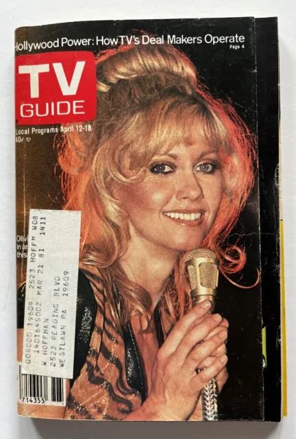 Tv Guide Magazine April 12 18 1980 Olivia Newton John Central Pa