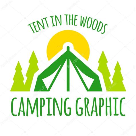 Gráfico tienda camping vector gráfico vectorial emberstock imagen