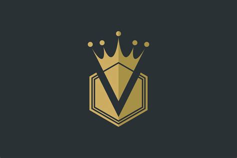 V Royal Crown Logo Branding And Logo Templates ~ Creative Market