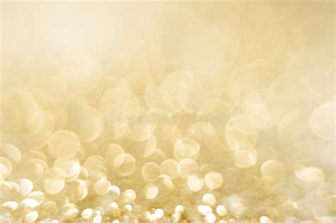 Golden Glitter Shiny Glowing Background Gold Festive Bokeh Card For