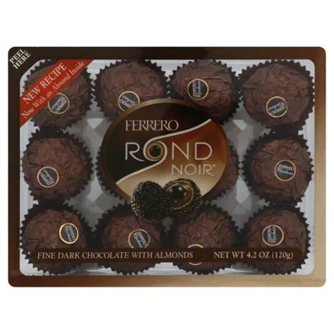 Ferrero Rocher Rondnoir Fine Dark Chocolate With Almonds Shop At H E B