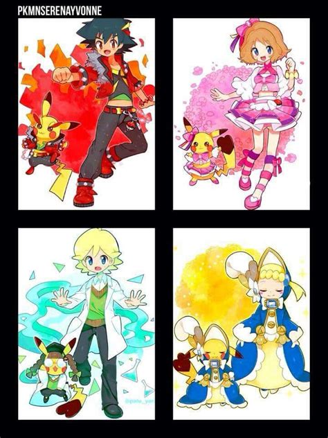 Beautiful ♡ Ash And His Kalos Friends ♡ I Give Good Credit To Whoever Made This Kalos