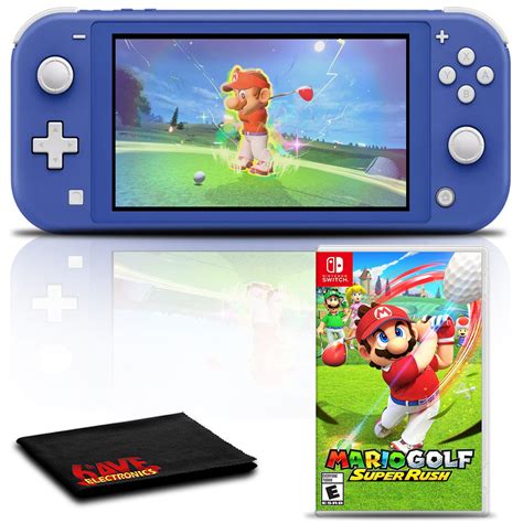 Nintendo Switch Lite (Blue) Gaming Console Bundle with Mario Golf ...