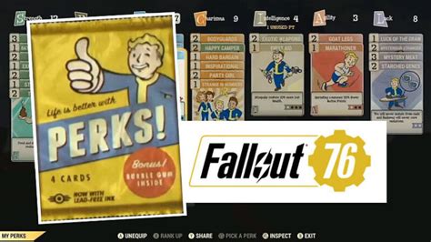 Fallout 76 Perk Cards New Added