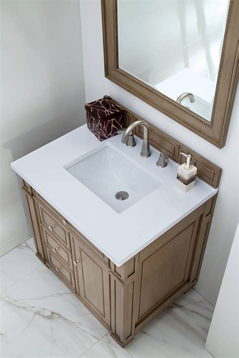 Bristol 30 Single Vanity White Washed Walnut