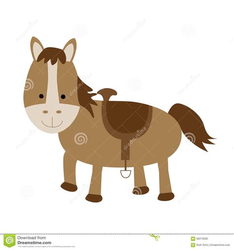 Isolated Horse Stock Vector Illustration Of Horse Vector 58370595