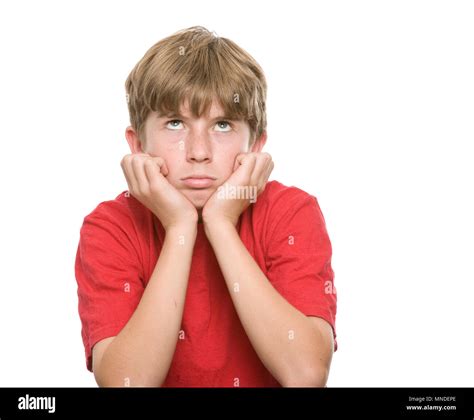 Twelve Year Old Child White Background Hi Res Stock Photography And