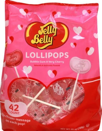 Jelly Belly Bubble Gum And Very Cherry Flavored Lollipops Valentine Candy 25 Oz Pick ‘n Save
