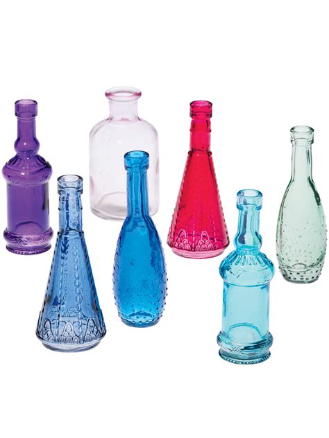 Small Glass Bottles Colored Glass Bottles Bottles For Bottle Tree