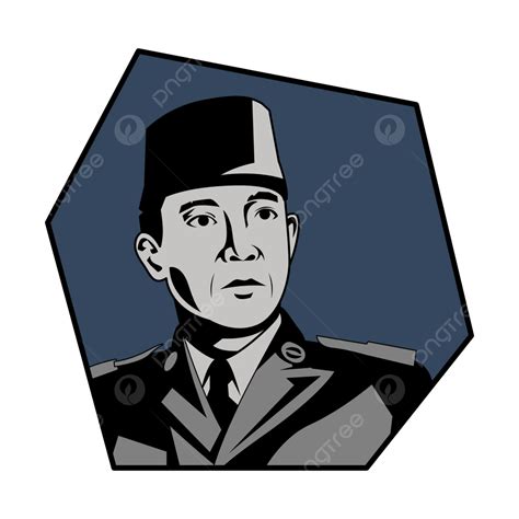 インドネシアの英雄イル・スカルノ ベクターイラスト画像とpngフリー素材透過の無料ダウンロード Pngtree