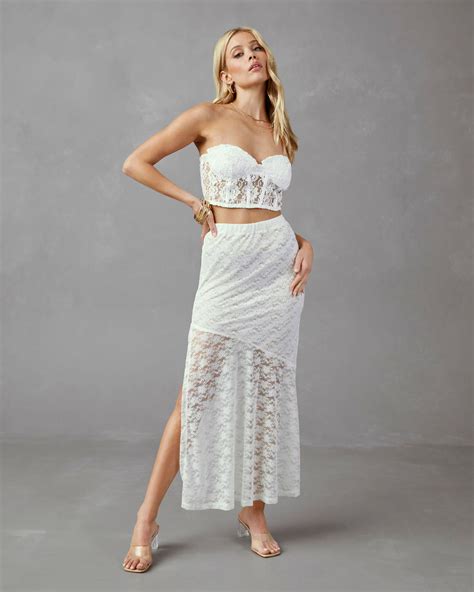 Yours Truly Lace Maxi Skirt Vici