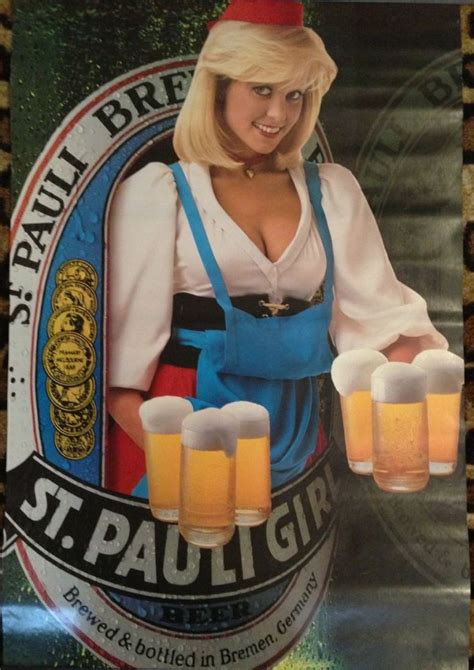 pauli girl 2002 germany pinup girl vintage advertising poster nos beer print~st the new style