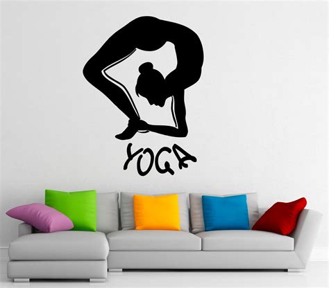 Yoga Fitness Wall Sticker Vinyl Decal Meditation Philosophy