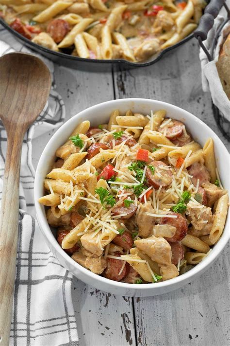For the full list and amounts of ingredients, scroll down to the recipe card at the bottom of the page. Cajun Chicken and Sausage Pasta | Recipe (With images ...