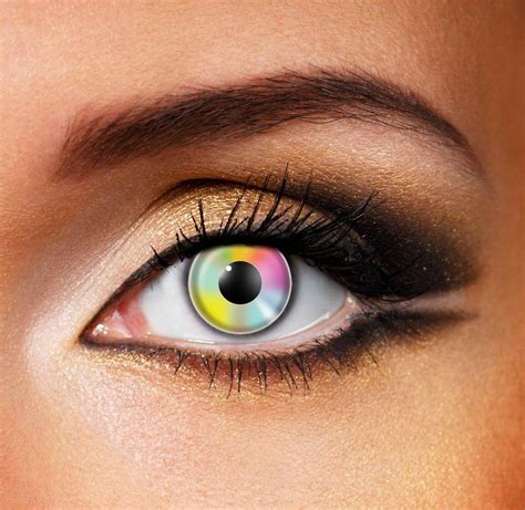 Scary Multi Contact Lenses Weird Fashion Fashion Design Colored Eye Contact Lenses