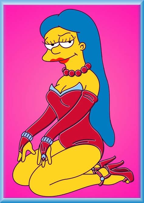 Marge Pinup By Leif J In Marge Simpson Marge Simpsons Art