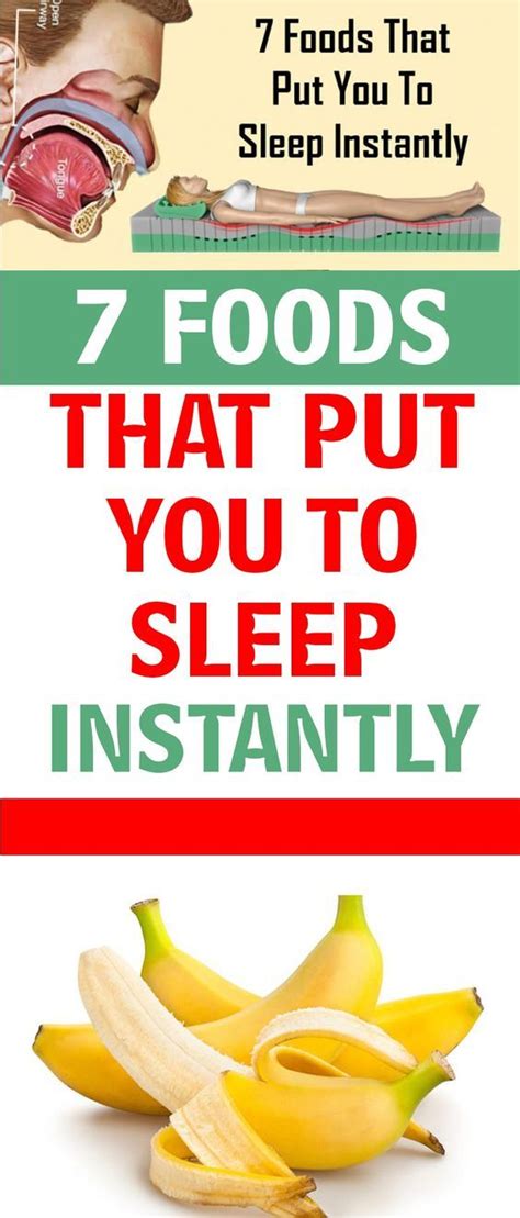 7 foods that put you to sleep instantly health hacks