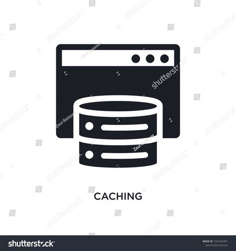 Caching Isolated Icon Simple Element Illustration From Technology