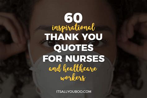60 Inspirational Thank You Quotes For Nurses And Healthcare Workers